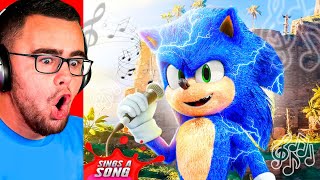 Reacting to SONIC Sings A SONG Insane [upl. by Haramat989]