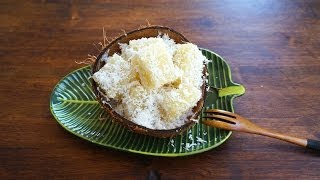 Steamed Tapioca Cassava Kuih With Coconut [upl. by Acireh]