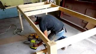 Como hacer una mesa de madera facil y rápido sistema pocket hole [upl. by Oir]