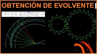 GENERACIÓN DE PERFIL DE EVOLVENTE y esquematización de engranes [upl. by Howzell473]