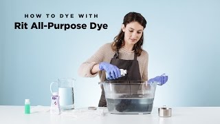 How to Dye with Rit AllPurpose Liquid Dye [upl. by Ocko]