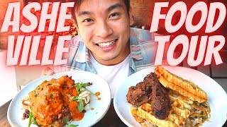 Asheville North Carolina FOOD TOUR 2020  NC Travel Vlog Pt 1 [upl. by Ariaz]