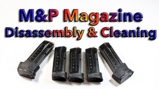 Smith amp Wesson MampP Magazine Disassembly and Cleaning [upl. by Nimzzaj]