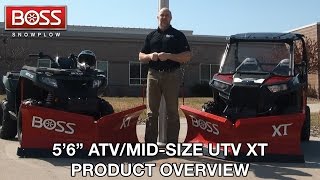 56quot ATVMidSize UTV XT Product Overview BOSS Snowplow [upl. by Annaierb147]