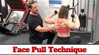 Face Pull Technique 101 Delt amp Back Hypertrophy [upl. by Ennairod]