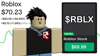 I BOUGHT ROBLOX STOCK [upl. by Arabeila]