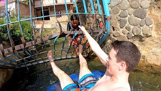 Sumatra Kids RESCUED ME from Bukit Lawang River 🇮🇩 [upl. by Iharas]