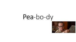 Pronounce Peabody MA as if you had a freakin clue [upl. by Eiramrefinnej]