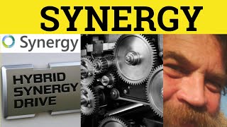 🔵 Synergy  Synergy Meaning  Synergy Examples  Business English [upl. by Aissatsan974]