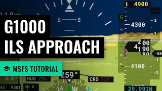 MSFS ILS Approach  Cessna 172  G1000  Microsoft Flight Simulator 2020 [upl. by Etnahs]