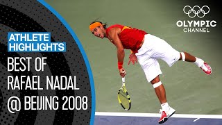 Rafael Nadals golden journey at Beijing 2008  Athlete highlights [upl. by Lashoh960]