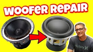 HOW TO REPAIR A SUBWOOFER EASY [upl. by Sialac]