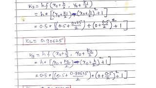 Example Runge Kutta Method for First order ODE [upl. by Eanahs]