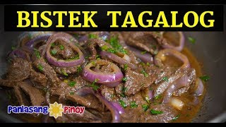 Bistek Tagalog  Beefsteak  Filipino Beef Steak Recipe [upl. by Nayrbo]