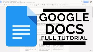 Google Docs  Full Tutorial [upl. by Bjork890]