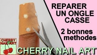 2 techniques pour réparer un ongle cassé [upl. by Glass374]