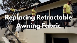 Replacing Retractable Awning Fabric [upl. by Poppo637]