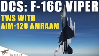 DCS F16C Viper – MultiTarget Engagement with AIM120 AMRAAM [upl. by Ainniz]