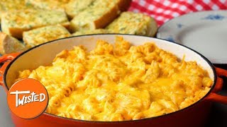 Buffalo Chicken Pasta Bake And Cheesy Garlic Bread Recipe  Twisted [upl. by Joseph828]