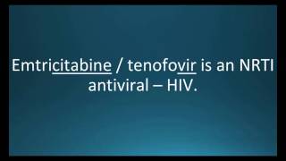 How to pronounce emtricitabine  tenofovir Truvada Memorizing Pharmacology Flashcard [upl. by Pessa]