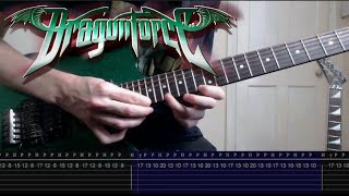 DragonForce  Cry For Eternity SOLO  Screen Tabs [upl. by Alyhc]