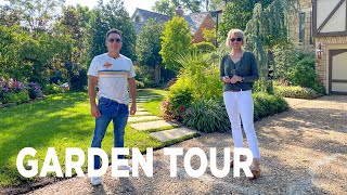 GARDEN TOUR Front Yard Landscape Design Ideas [upl. by Bywaters458]