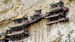 Chinas Hanging Monastery  4K [upl. by Evatsug]