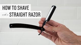 How To Shave With A Straight Razor [upl. by Yerdna351]