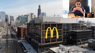 Eating at McDonalds World Headquarters in Chicago IL [upl. by Ecilayram]