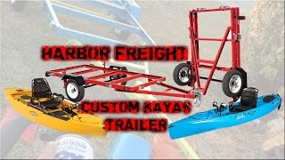 Custom Harbor Freight Kayak Trailer with PVC Bunks PART 1 [upl. by Aneen]