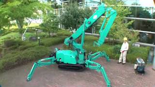 MK1033C MAEDA Knuckle Boom Spider Crane [upl. by Bernetta]