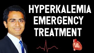 Hyperkalemia Treatment In EmergencyHyperkalemia CausesECG changes and Management [upl. by Yellas200]