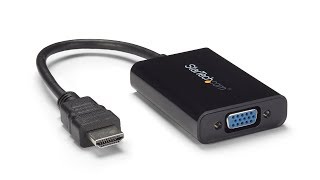 HDMI to VGA Video Adapter Converter with Audio  HD2VGAA2  StarTechcom [upl. by Barbur60]