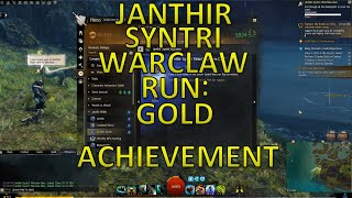 GW2  Janthir Syntri Warclaw Run Gold Achievement [upl. by Nedyarb967]