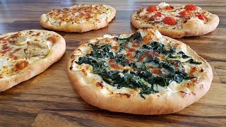 How to Make White Pizza  Pizza Bianca Recipe – 4 Delicious Ways [upl. by Barger6]