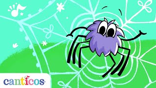 Canticos  Itsy Bitsy Spider  La Araña Chiquitita  Classic English Nursery Rhyme [upl. by Neelon]