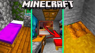 7 PASSAGENS SECRETAS IMPOSSÍVEIS DE ENCONTRAR NO MINECRAFT [upl. by Loralie]