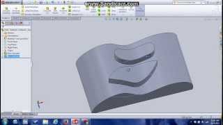 How to Extrude Curvature SurfaceSOLIDWORKS [upl. by Tterag]