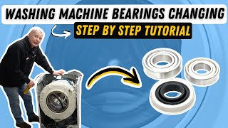 How to replace washing machine bearings on Bosch Neff Siemens and some Balay [upl. by Oirevlis]