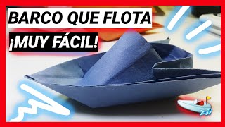 ✅Como Hacer un BARCO DE PAPEL que FLOTE en el Agua Facil PASO A PASO 2 [upl. by Kara-Lynn]