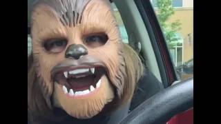 LAUGHING CHEWBACCA MASK LADY FULL VIDEO [upl. by Suidaht]