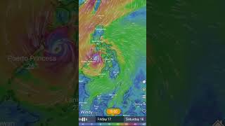 Typhoon Odette as today December 16 2021 900 am [upl. by Francisca842]