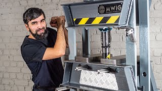 Making The Hydraulic Press  DIY 20 Ton Hydraulic Shop Press from scrap metal [upl. by Schaefer]