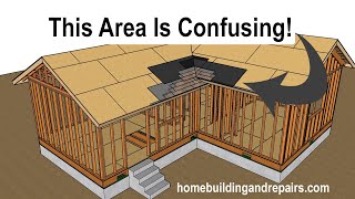 How To Install Roofing Shingles Under Fascia Board And Roof Overhang  Roof Under Roof Valley [upl. by Sophia527]