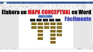 CÓMO HACER UN MAPA CONCEPTUAL EN WORD FÁCILMENTE [upl. by Winikka]