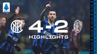 INTER 42 AC MILAN  HIGHLIGHTS  A comeback for the ages 😍⚫🔵 [upl. by Meeharb]