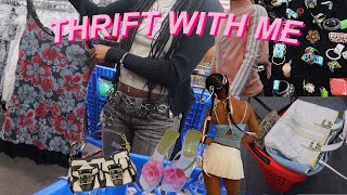 THRIFT WITH ME ♡ thrifting my dream wardrobe pinterest inspired [upl. by Bronny]