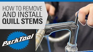 How to Replace a Bicycle Stem  Quill Stems [upl. by Lennej]