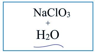 NaClO3  H2O Sodium chlorate  Water [upl. by Charters679]