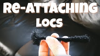 REATTACHING LOCS USING CROCHET NEEDLE LOC TUTORIAL [upl. by Ahgiela]